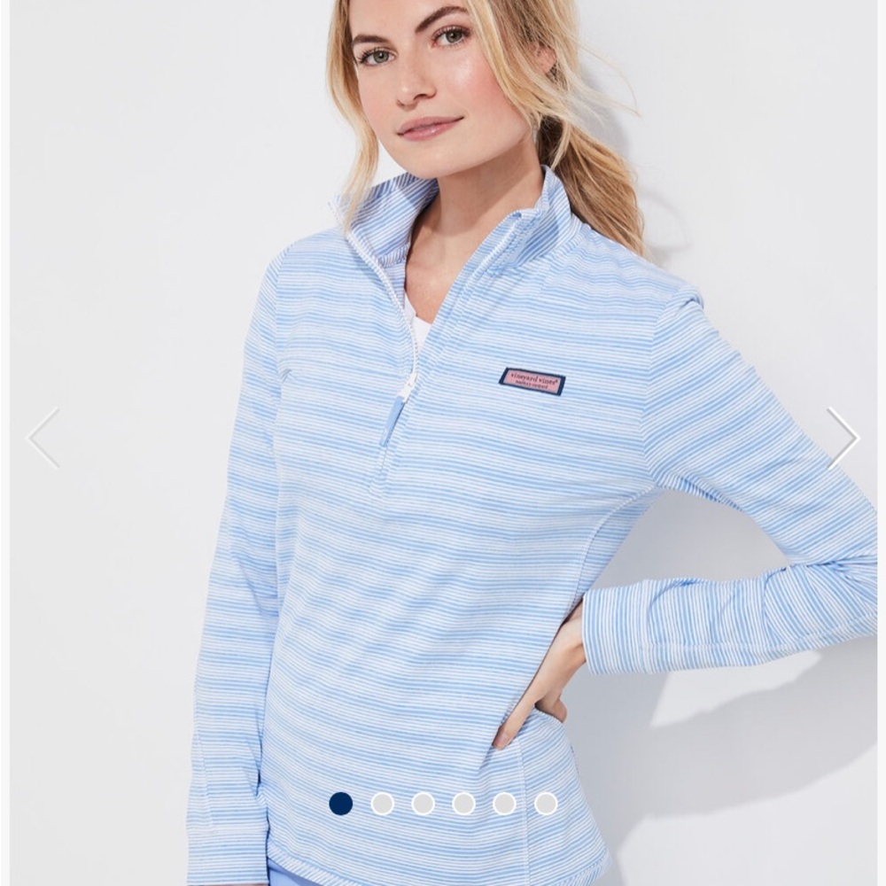 Vineyard Vines Light Blue Striped Hoodie